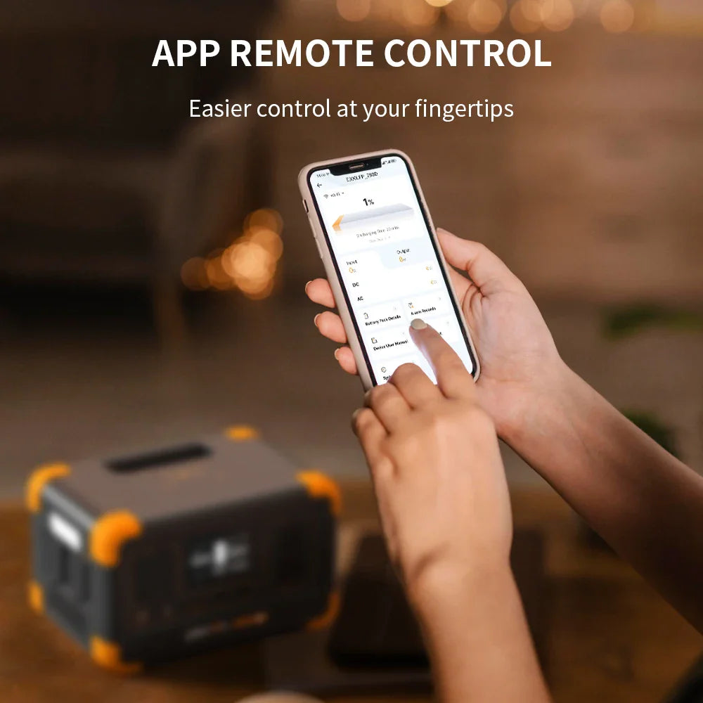 Pecron E300LFP Portable Power Station 600W 288Wh LiFePO4 Battery Solar Generator Power Bank Fast Charging for Home , RV, Camping-3