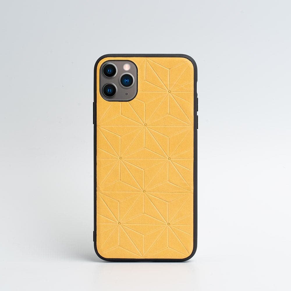 Leather Case for iPhone 11 Pro Max - Geometric Flower