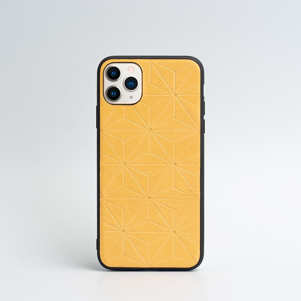 Leather Case for iPhone 11 Pro Max - Geometric Flower